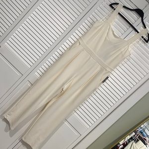 Express off white jumpsuit SZ L- NWT